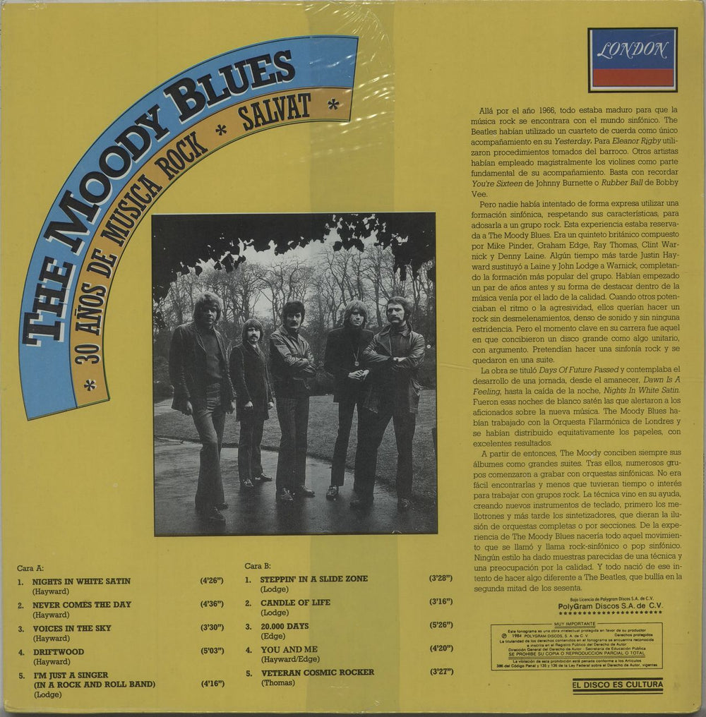 The Moody Blues 30 Años De Música Rock - Sealed Mexican vinyl LP album (LP record) MBLLPAO673386