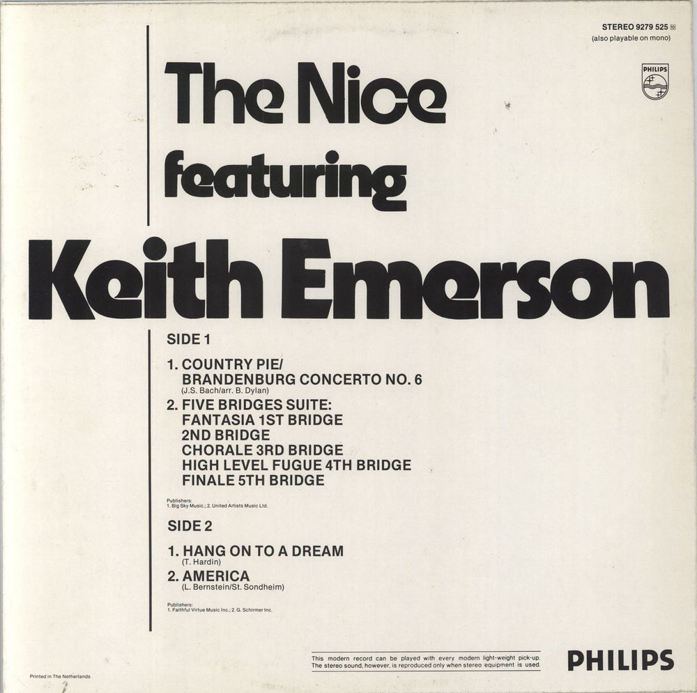 The Nice The Nice Dutch vinyl LP album (LP record)