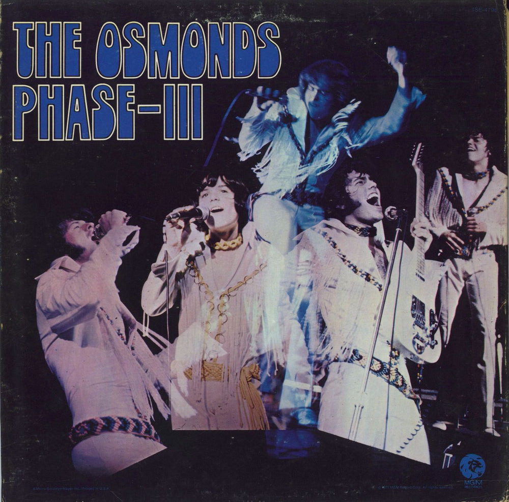 The Osmonds Phase III US vinyl LP album (LP record) 1SE4796