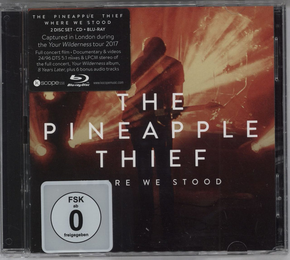 The Pineapple Thief Where We Stood + Blu-Ray UK 2-disc CD/DVD set KSCOPE556