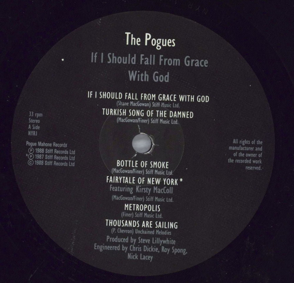 The Pogues If I Should Fall From Grace With God - EX UK vinyl LP album (LP record) POGLPIF823686