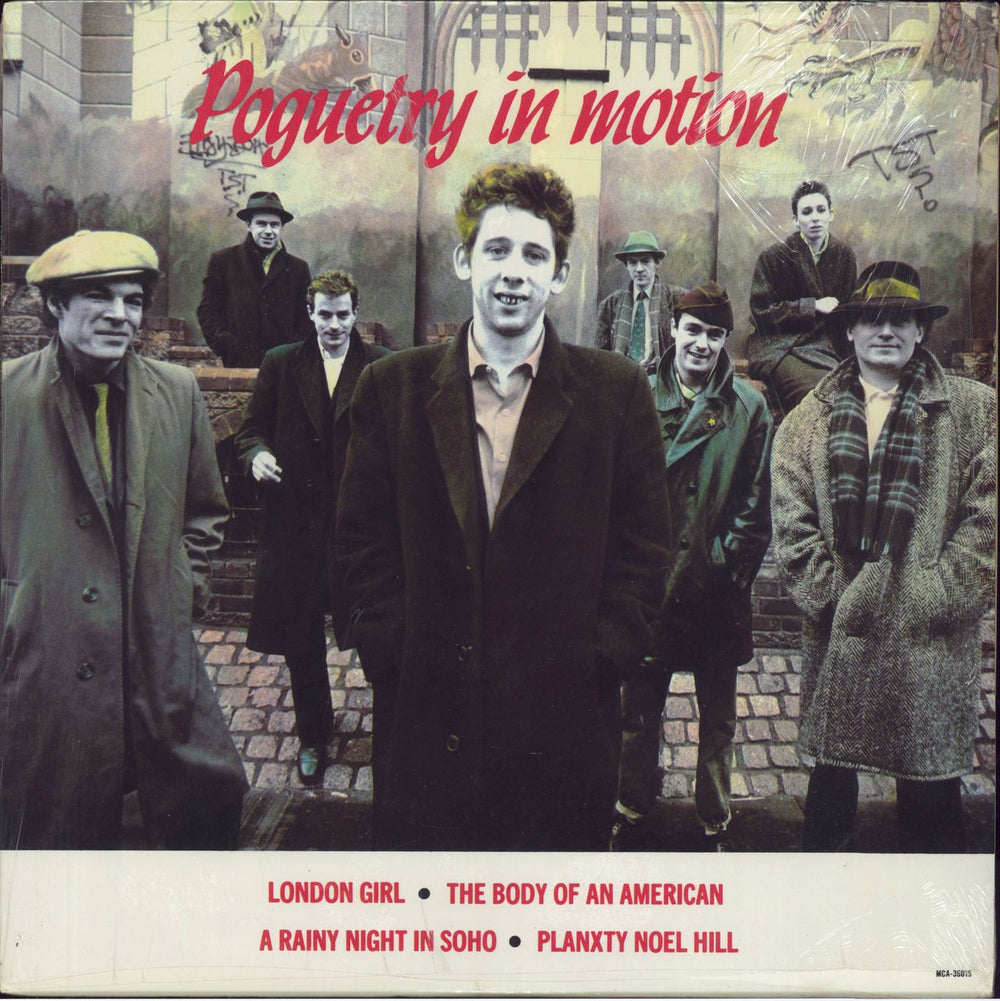 The Pogues Poguetry In Motion - shrink US 12" vinyl single (12 inch record / Maxi-single) MCA-36015