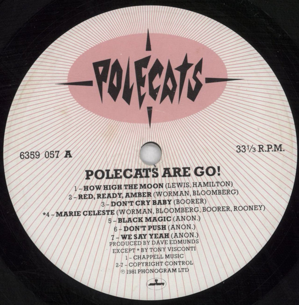 The Polecats Polecats Are Go UK vinyl LP album (LP record) PCTLPPO52076