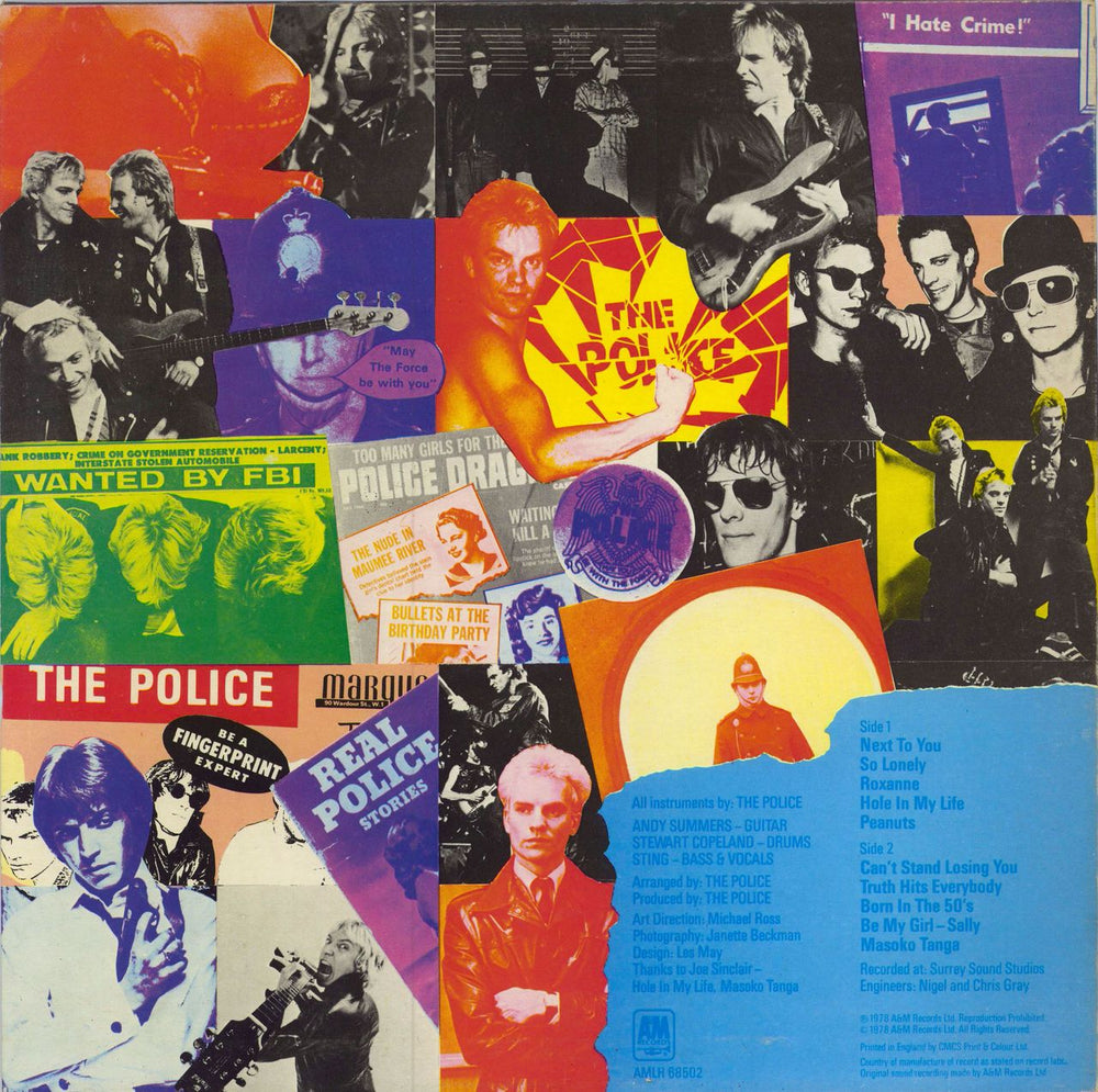 The Police Outlandos D'Amour - Blue Vinyl - EX UK vinyl LP album (LP record)