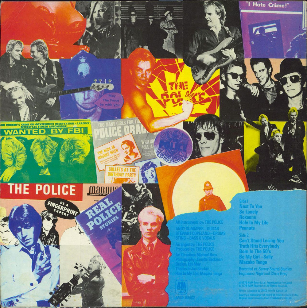 The Police Outlandos D'Amour + Poster UK vinyl LP album (LP record)