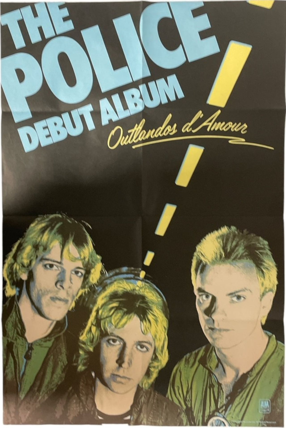 The Police Outlandos D'Amour + Poster UK vinyl LP album (LP record)