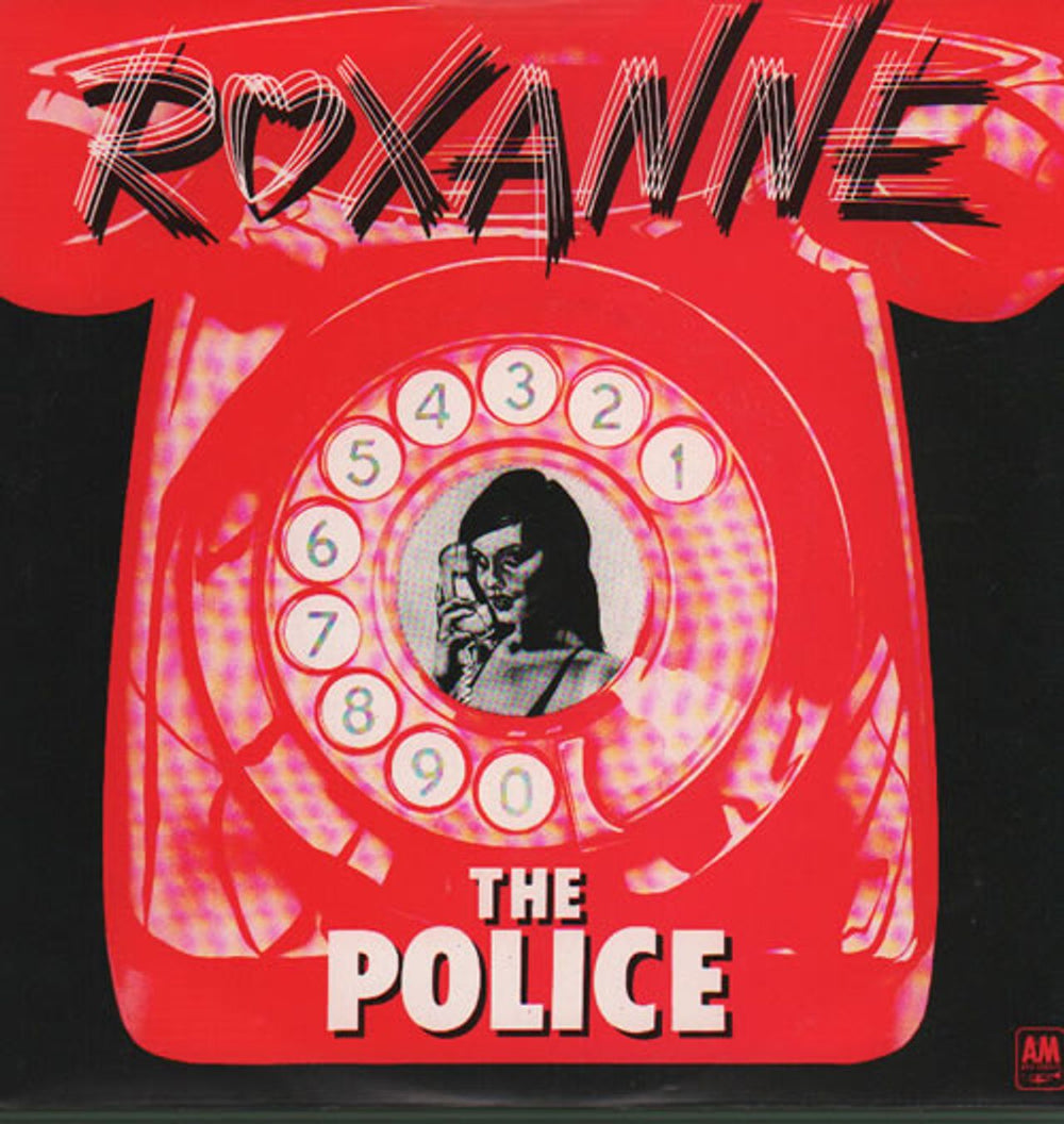 The Police Roxanne - Blue Vinyl UK 7" vinyl single (7 inch record / 45) AMPP6001P