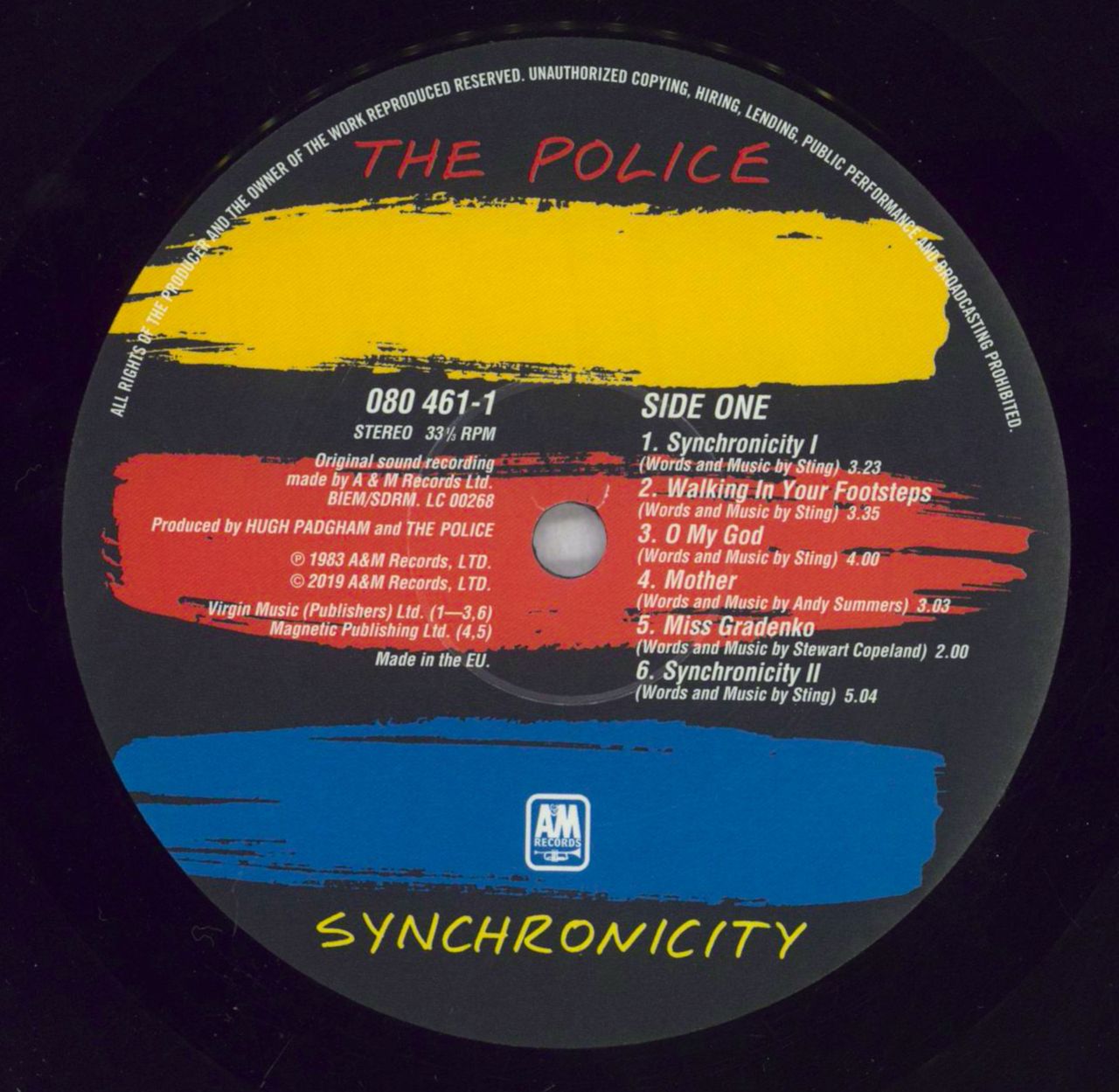 THE POLICE - Synchronicity - 1983 - Nederland - AM Records