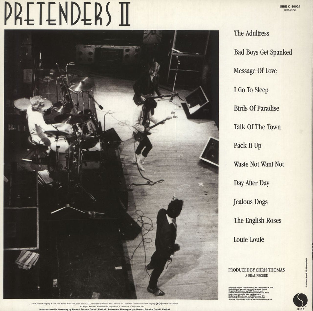 The Pretenders Pretenders II - Stickered sleeve German vinyl LP album (LP record)