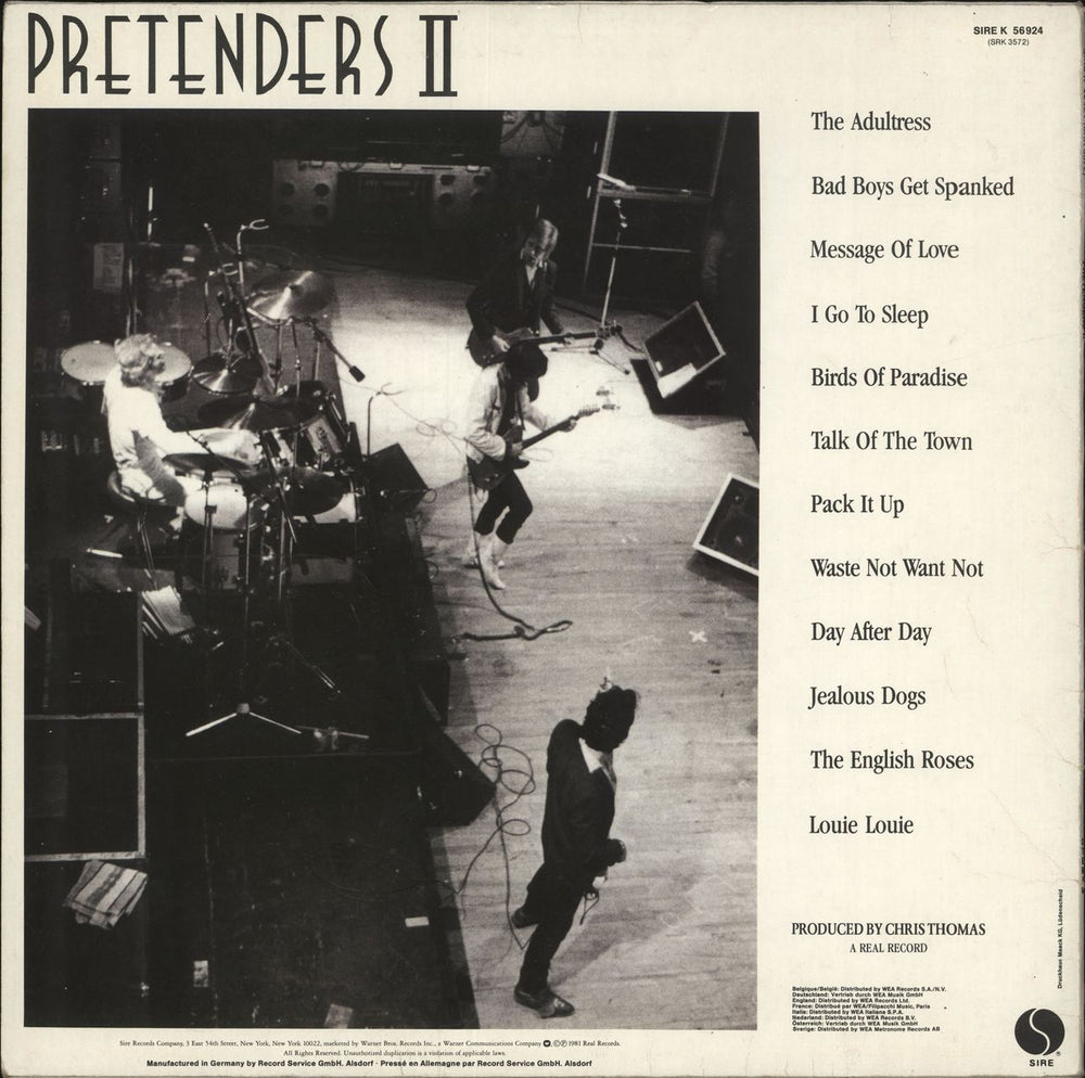 The Pretenders Pretenders II - Title Stickered German vinyl LP album (LP record)