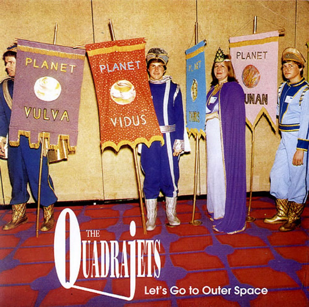 The Quadrajets Let's Go To Outer Space US Promo 7" vinyl single (7 inch record / 45) SFTRI358