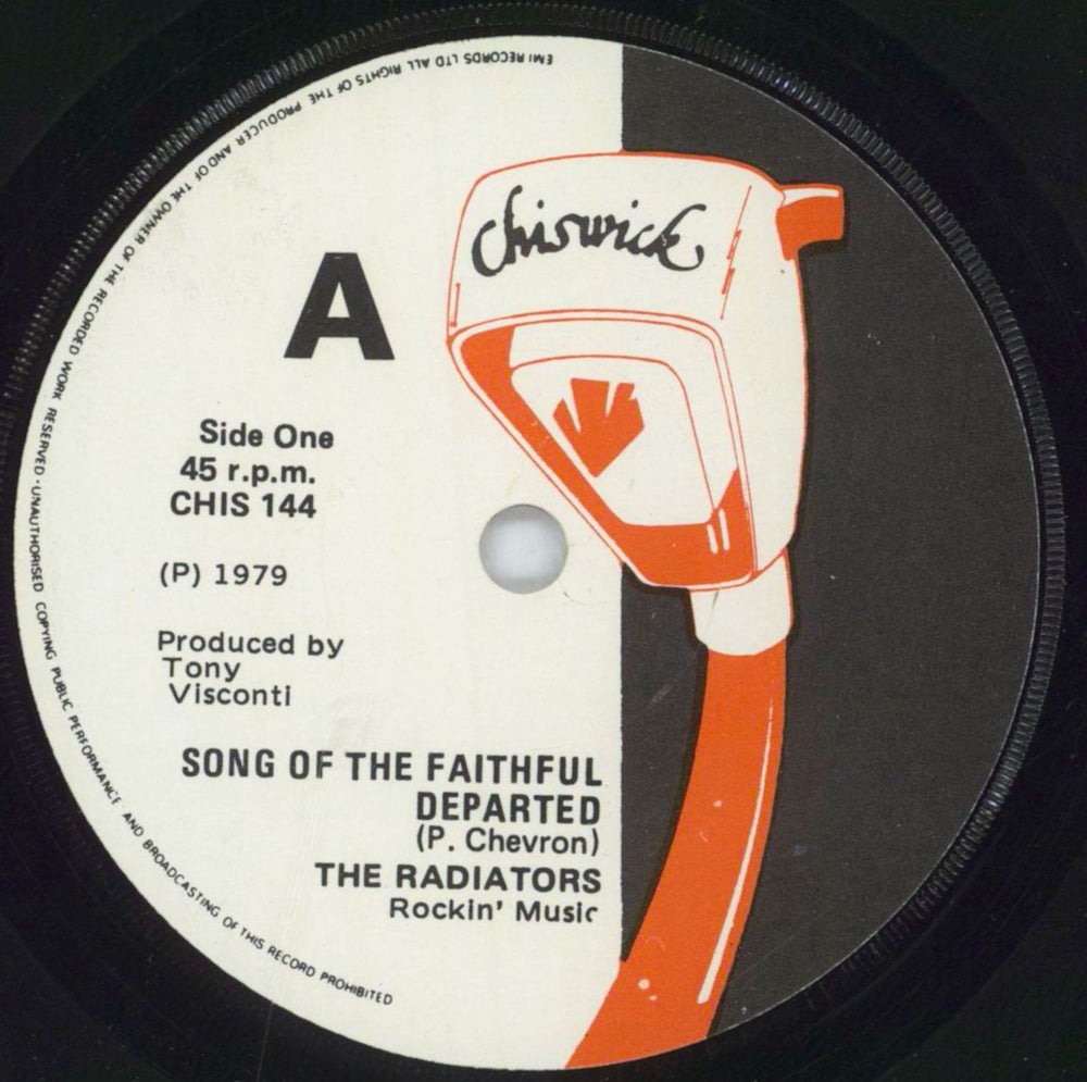 The Radiators From Space Songs Of The Faithful Departed UK 7" vinyl single (7 inch record / 45) RDT07SO819667