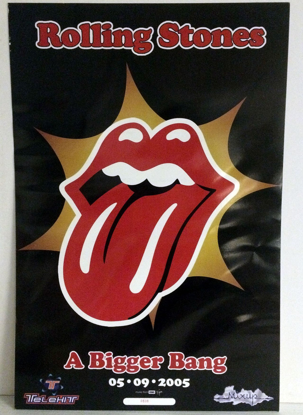 The Rolling Stones A Bigger Bang Mexican Promo poster PROMO POSTER