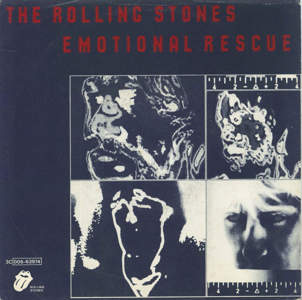 The Rolling Stones Emotional Rescue Italian 7" vinyl single (7 inch record / 45) 3C006-63974