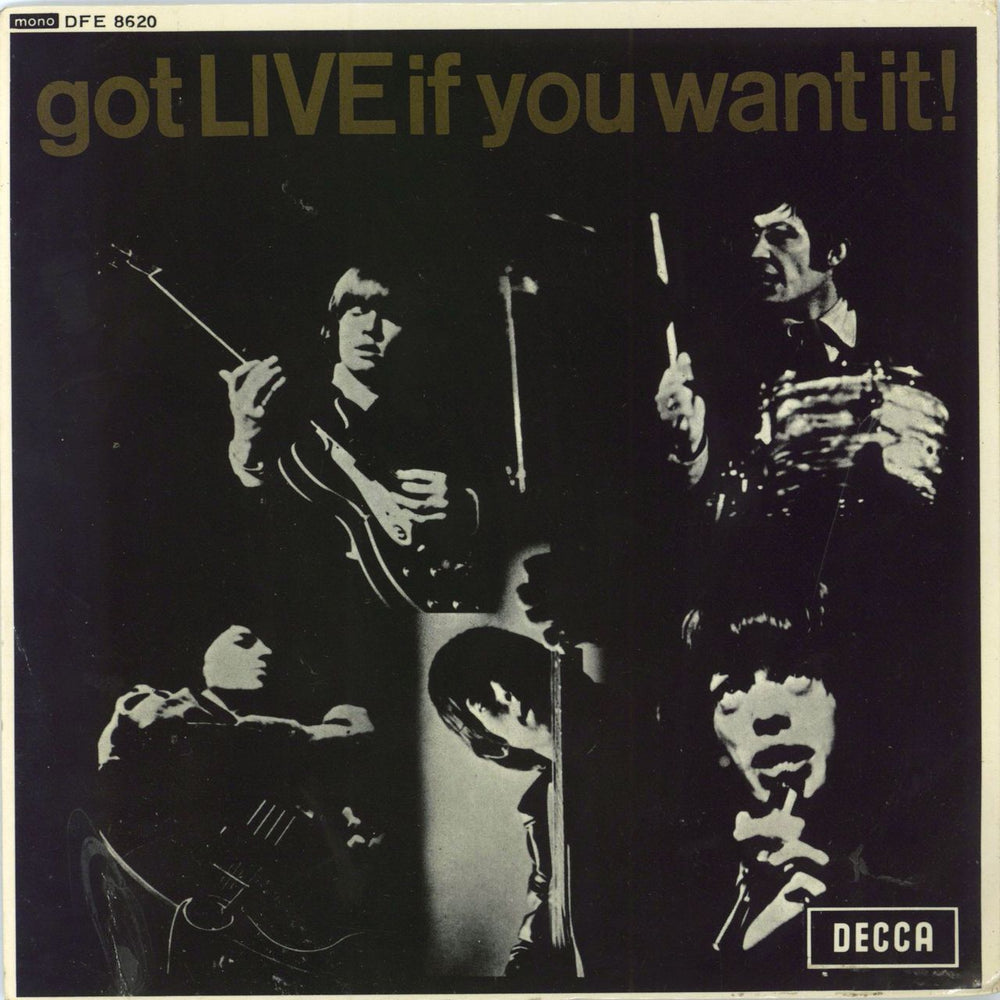 The Rolling Stones Got Live If You Want It EP - 1968 Boxed UK 7" vinyl single (7 inch record / 45) DFE8620