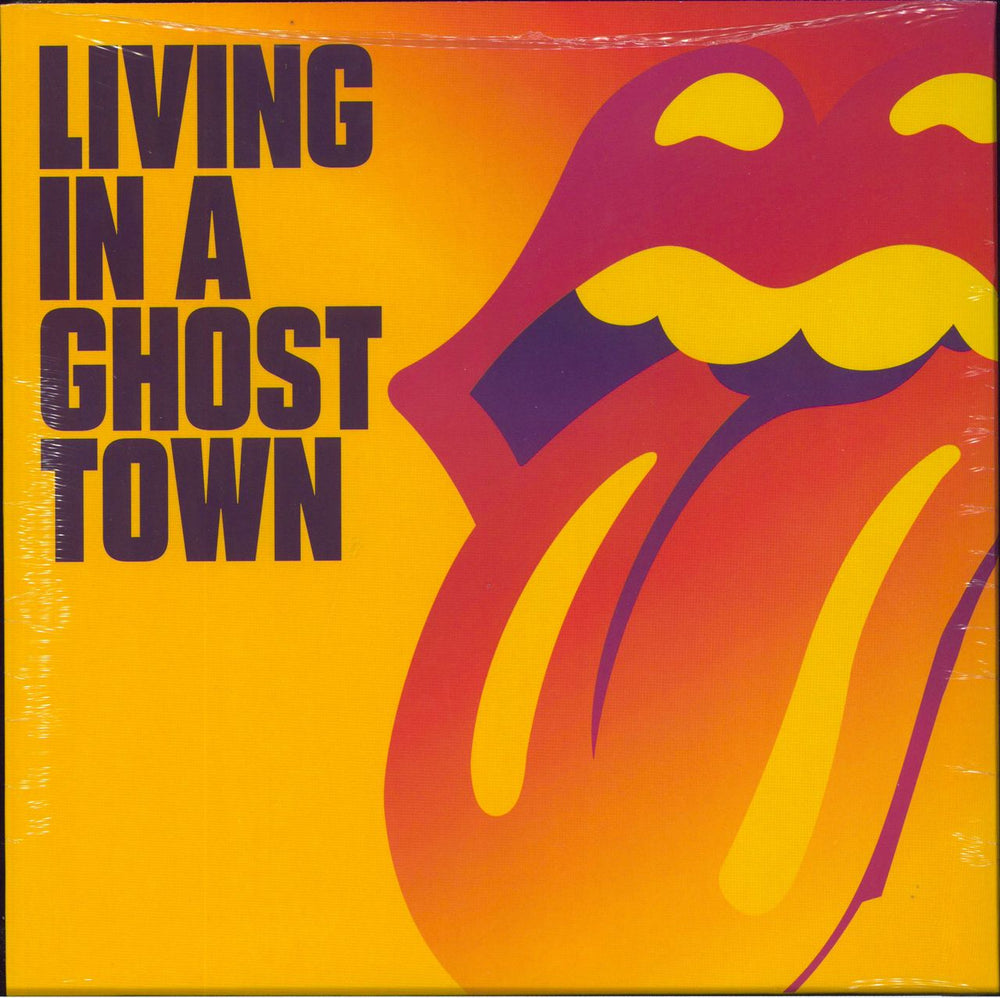 The Rolling Stones Living In A Ghost Town - Purple UK 10" vinyl single (10 inch record) 071483-3