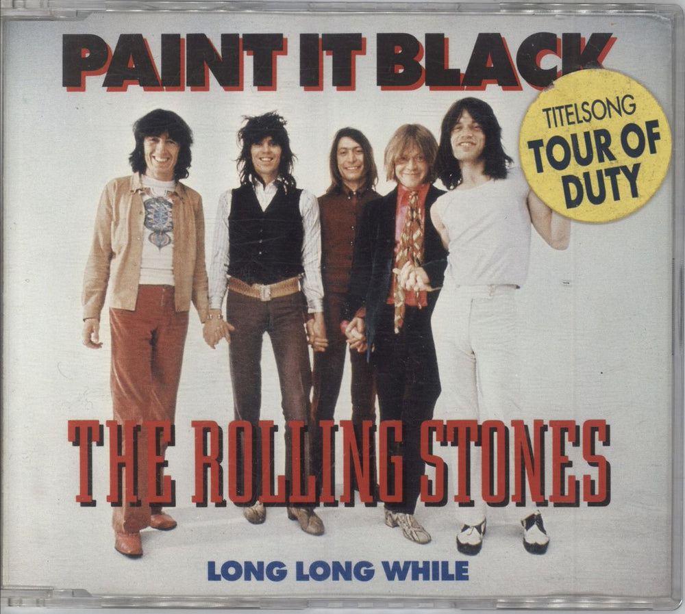 The Rolling Stones Paint It Black - Tour Of Duty Stickered Dutch CD single (CD5 / 5") 882144-2