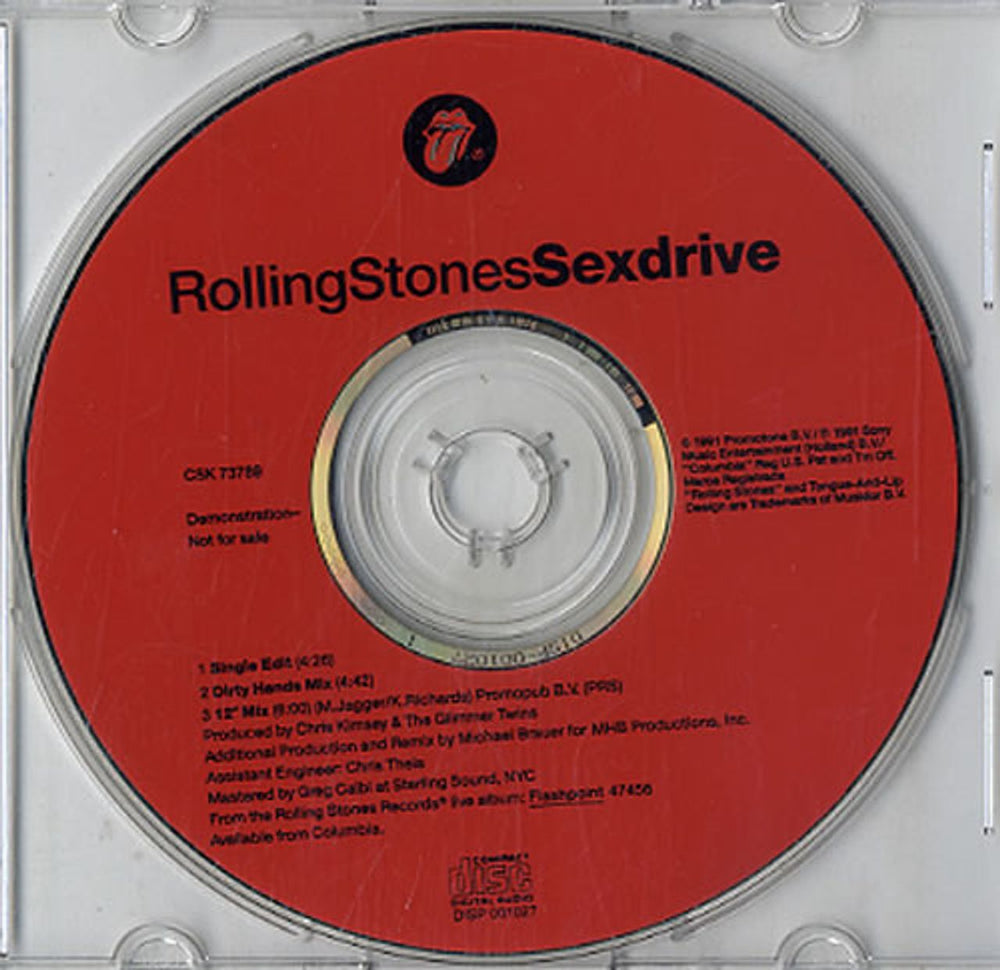 The Rolling Stones Sexdrive US Promo CD single (CD5 / 5") CSK73789