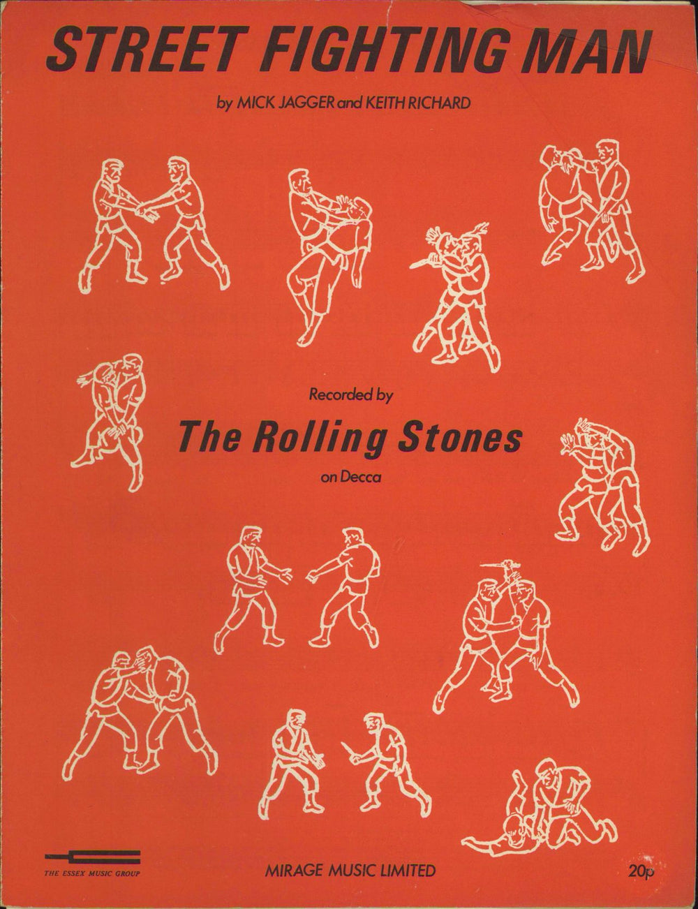 The Rolling Stones Street Fighting Man UK sheet music SHEET MUSIC