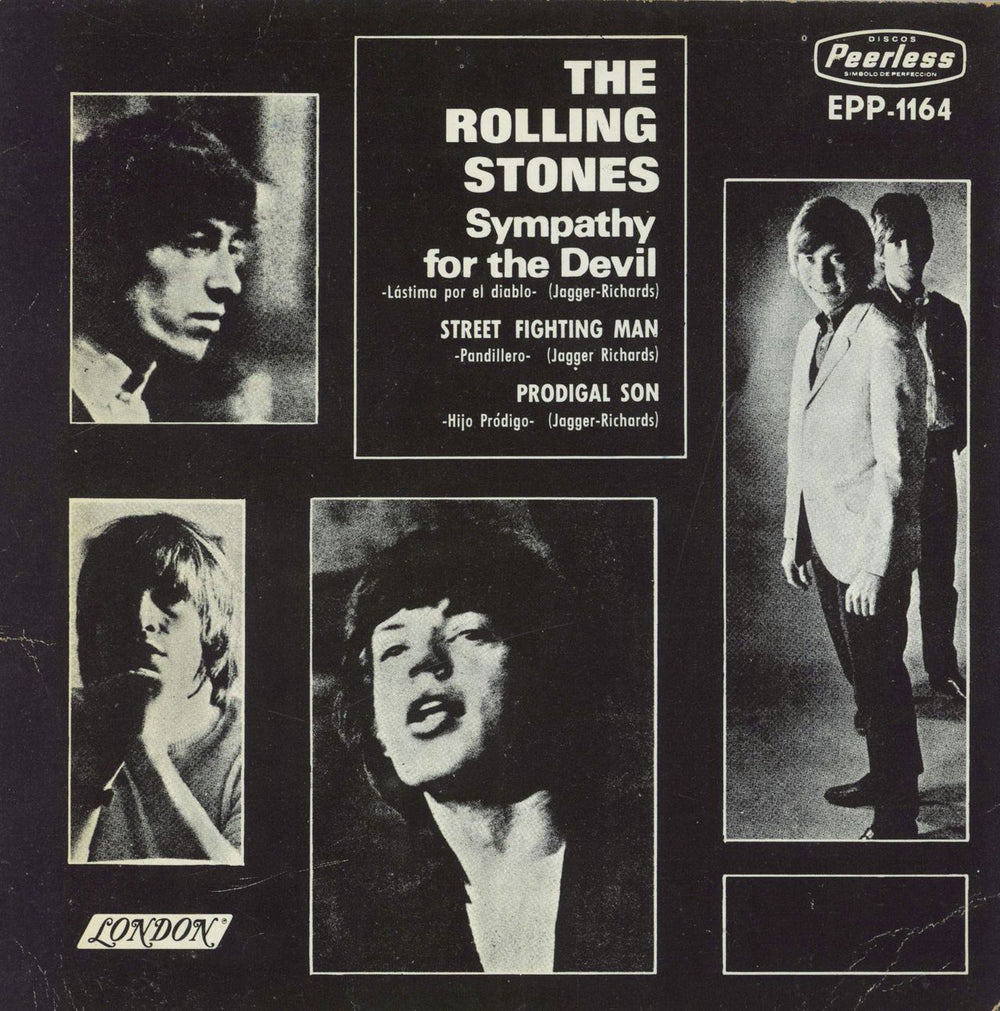 The Rolling Stones Sympathy For The Devil Mexican 7 vinyl — RareVinyl.com