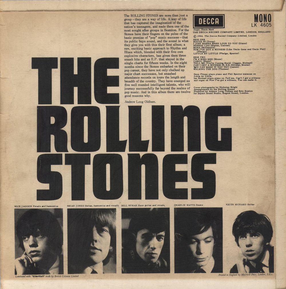 The Rolling Stones The Rolling Stones - 2nd [A] F/B - VG UK vinyl LP album (LP record) ROLLPTH565760