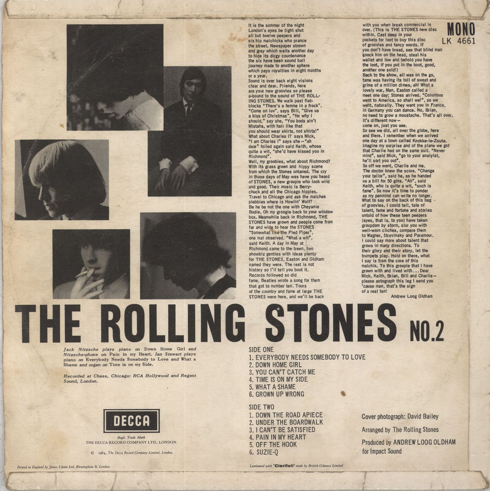 The Rolling Stones The Rolling Stones No. 2 - 4th [A] - VG UK