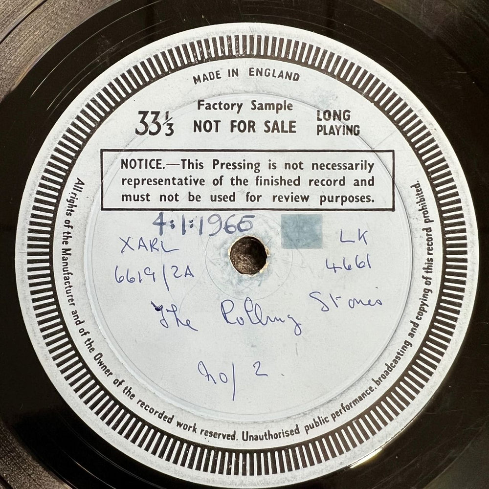 The Rolling Stones The Rolling Stones No.2 - Test Pressing UK vinyl LP album (LP record) LK4661