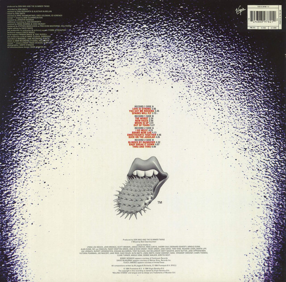 The Rolling Stones Voodoo Lounge - Hype Stickered - EX UK 2-LP vinyl record set (Double LP Album) 724383978212