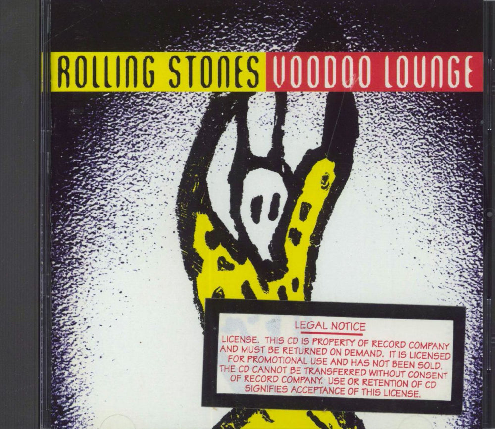 The Rolling Stones Voodoo Lounge US Promo CD album (CDLP) 724383978229