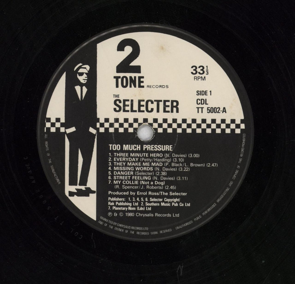 The Selecter Too Much Pressure - VG UK vinyl LP album (LP record)