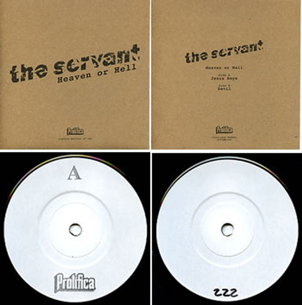 The Servant Heaven Or Hell EP UK 7" vinyl single (7 inch record / 45) 7FICADJ007