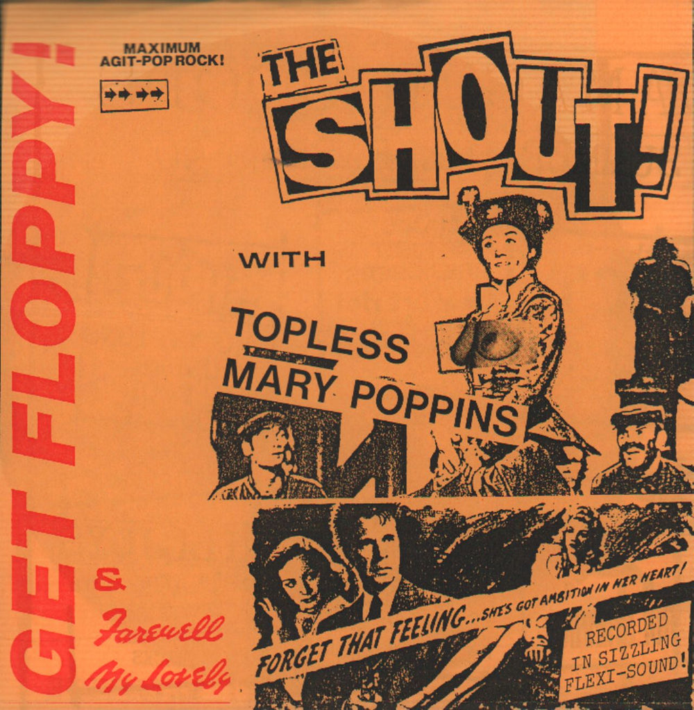 The Shout Get Floppy! - Flexi UK 8" vinyl single (8 inch record) YUBB3