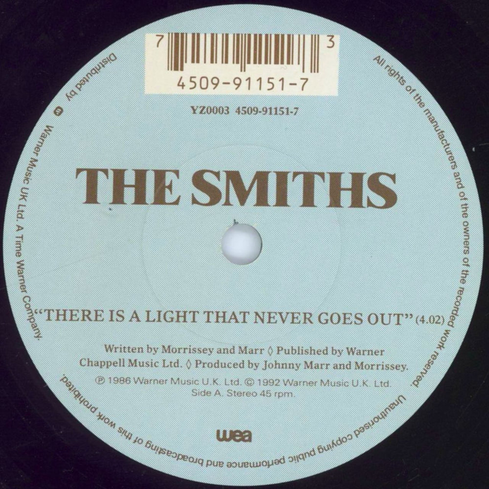 The Smiths There Is A Light That Never Goes Out - Solid UK 7" vinyl single (7 inch record / 45) SMI07TH103025