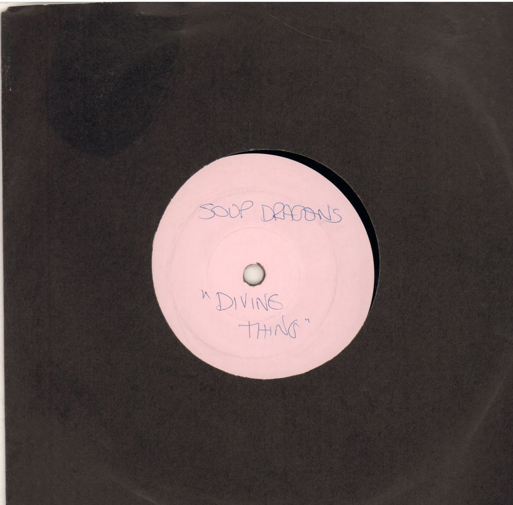 The Soup Dragons Divine Thing - White Label UK Promo 7" vinyl single (7 inch record / 45) BLR68