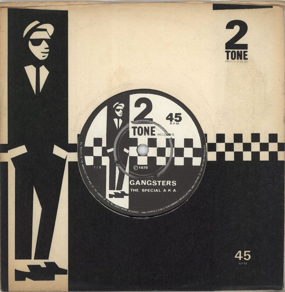 The Specials Gangsters - 4pr - 2T Sleeve UK 7" vinyl single (7 inch record / 45) TT1/2