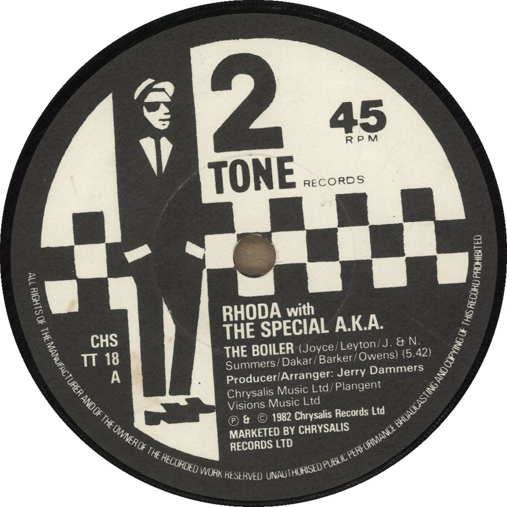 The Specials The Boiler - Paper label - EX UK 7" vinyl single (7 inch record / 45) SPE07TH667448