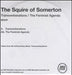 The Squire Of Somerton Transverberations/The Feminist Agenda UK Promo CD-R acetate CD-R ACETATE