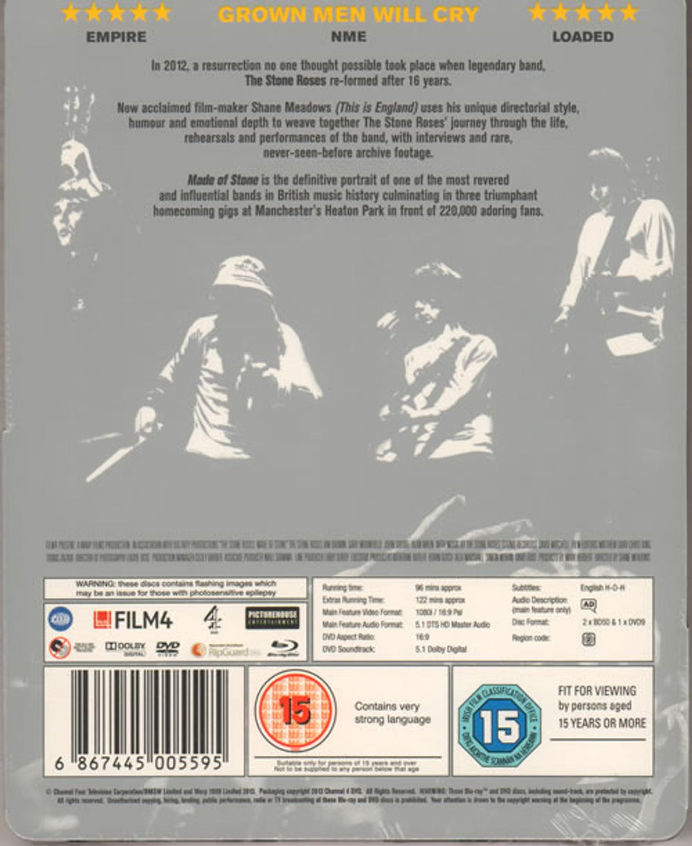 The Stone Roses Made Of Stone - Steelbook Edition UK Blu Ray DVD STOBRMA638699