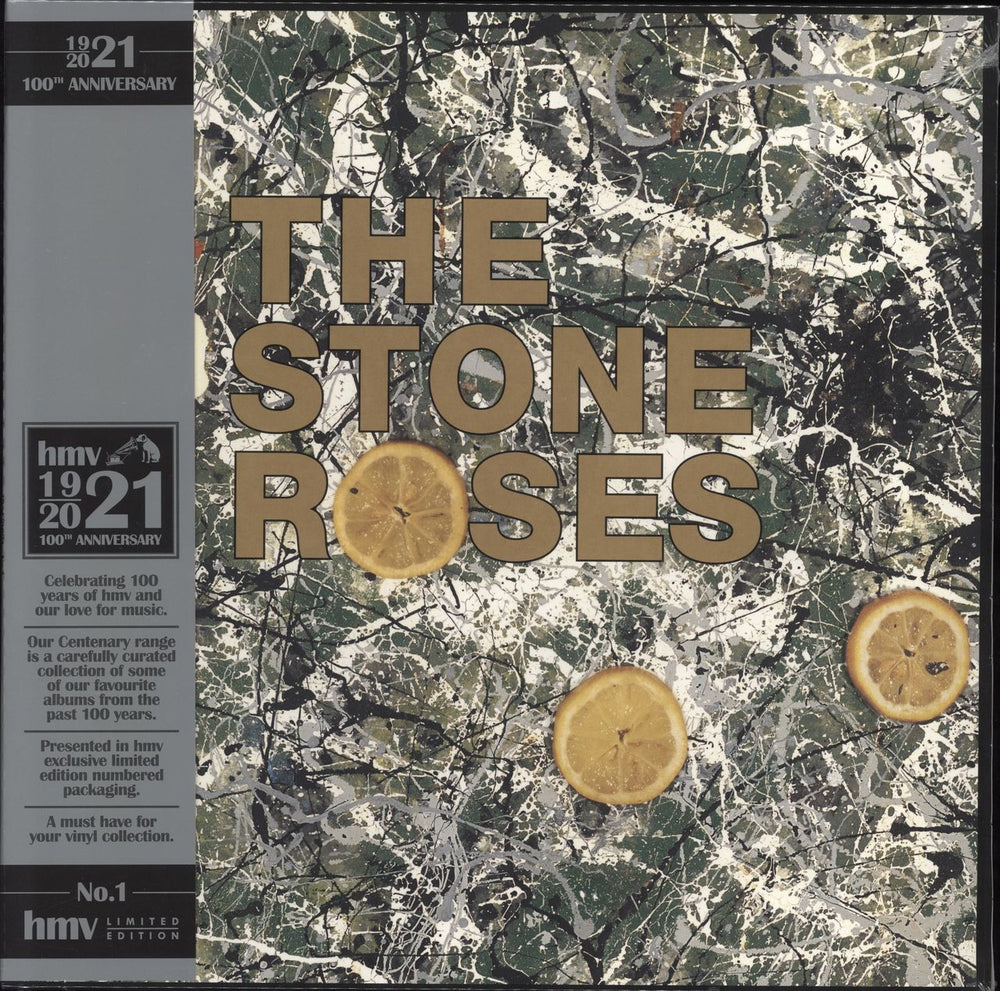 The Stone Roses The Stone Roses: HMV Centenary - Yellow Vinyl - Sealed UK vinyl LP album (LP record) 19439894221