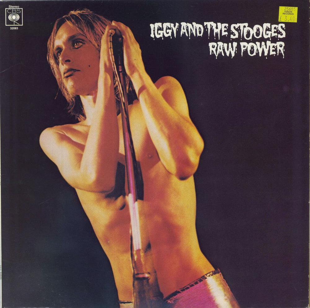 The Stooges Raw Power UK vinyl LP album (LP record) CBS32083
