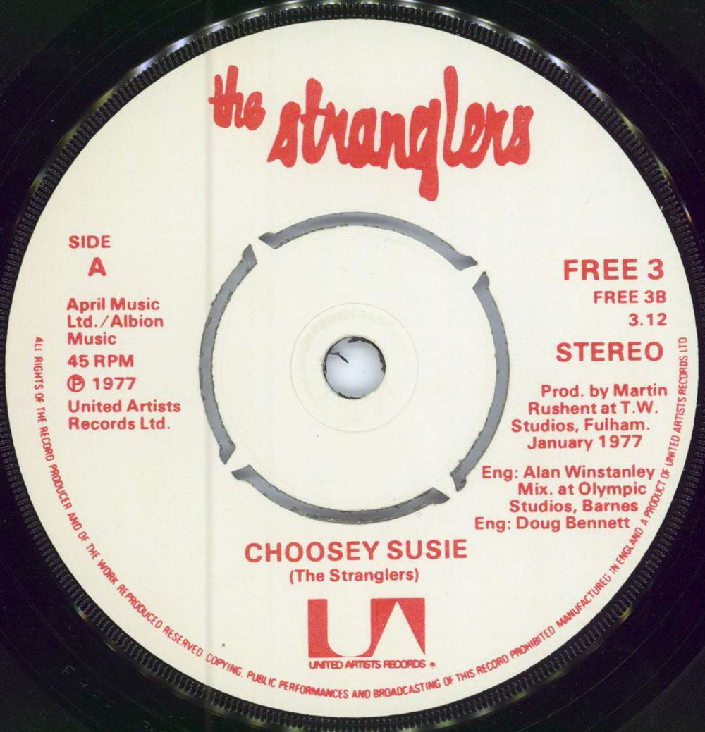 The Stranglers Peasant In The Big Shitty + Orange sleeve UK Promo 7" vinyl single (7 inch record / 45) FREE3