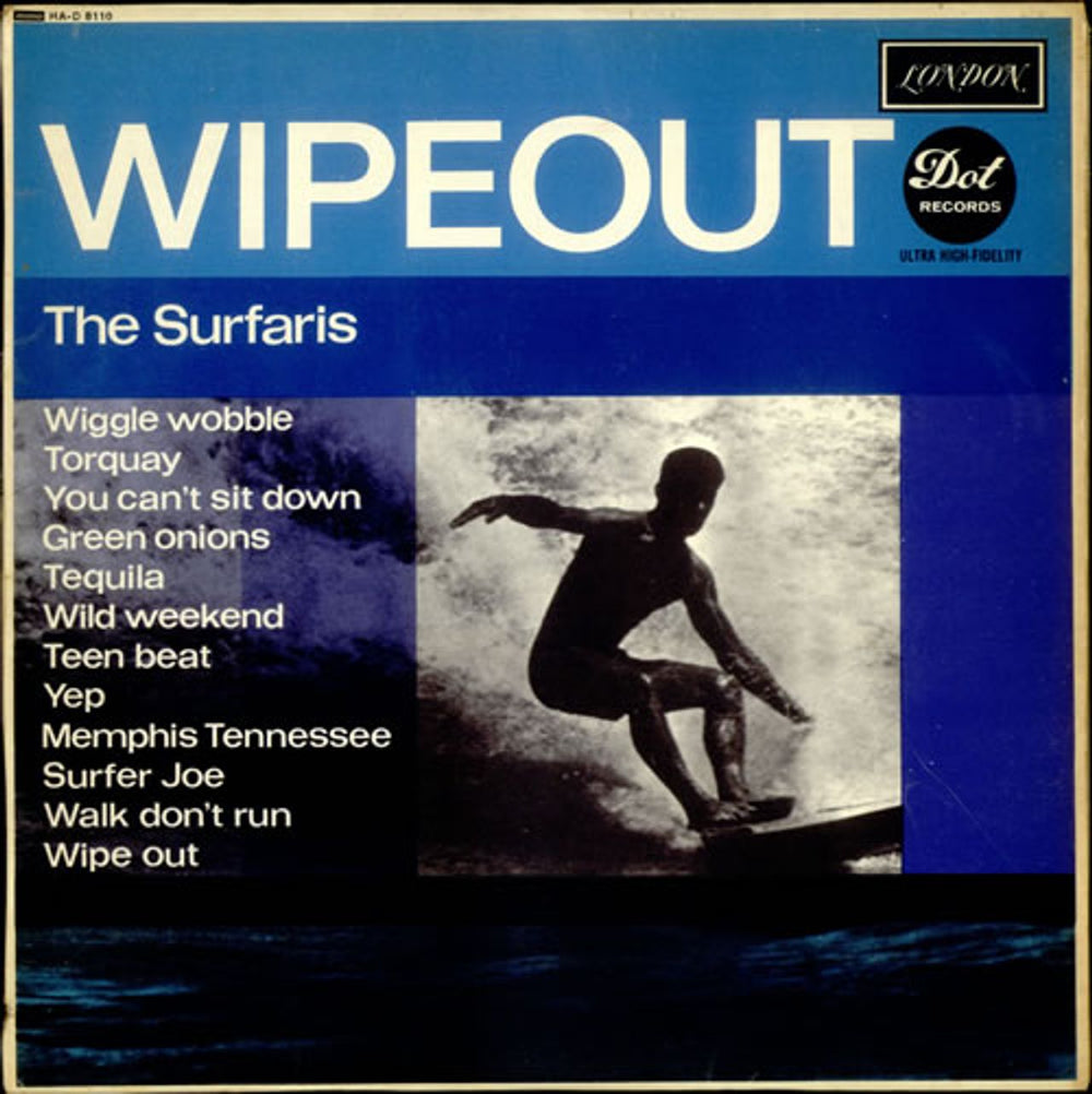 The Surfaris Wipe Out - VG UK vinyl LP album (LP record) HA-D8110