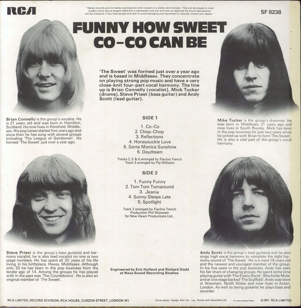 The Sweet Funny How Sweet Co-Co Can Be UK vinyl LP album (LP record)