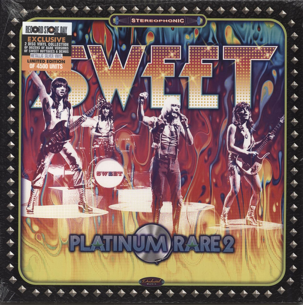 The Sweet Platinum Rare VOL 2 - RSD 2022 - Metallic Silver Vinyl - Sealed UK 2-LP vinyl record set (Double LP Album) RRC-0019