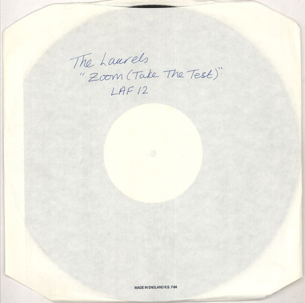 The Swinging Laurels Zoom (Take The Test) UK 12" vinyl single (12 inch record / Maxi-single) LAF12