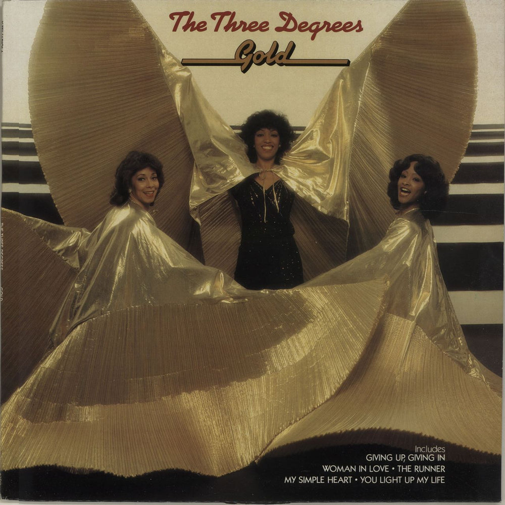 The Three Degrees Gold UK vinyl LP album (LP record) 3D2