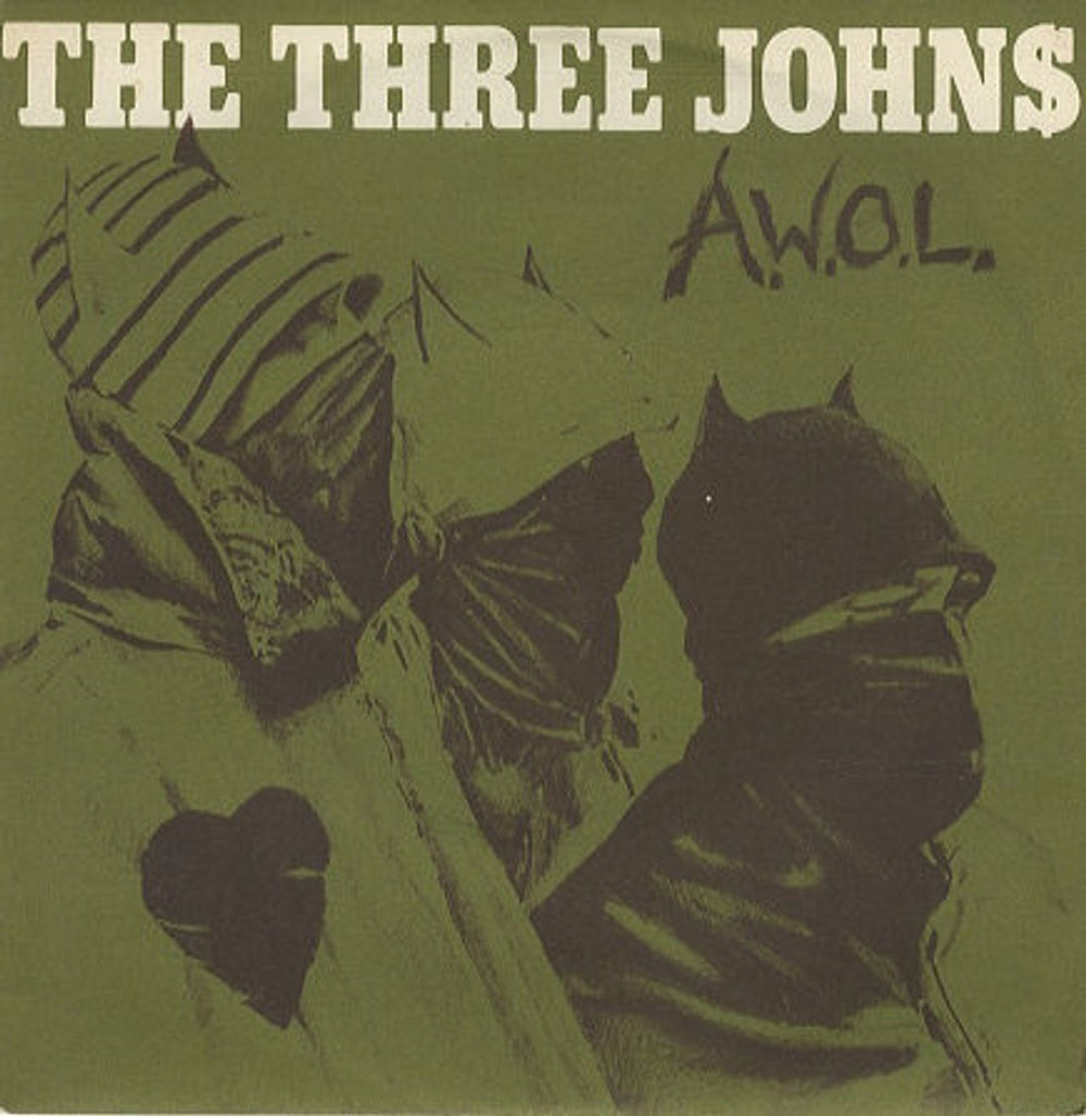 The Three Johns A.W.O.L. UK 7" vinyl single (7 inch record / 45) ABS019