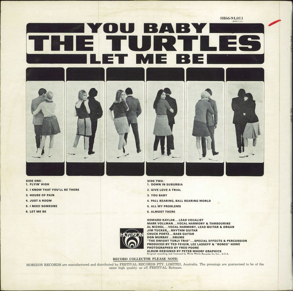 The Turtles You Baby Australian vinyl LP album (LP record)