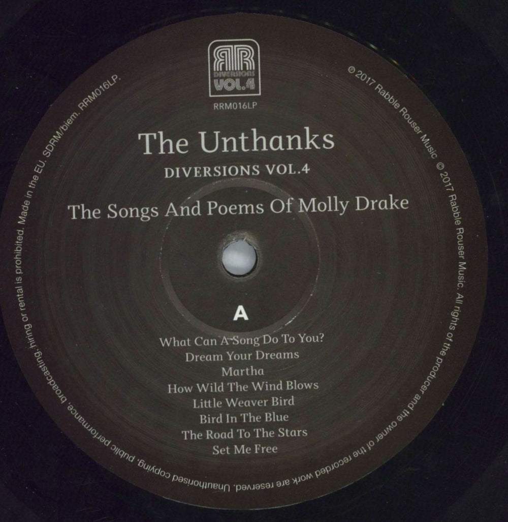 The Unthanks Diversions Vol.4 The Songs And Poems Of Molly Drake