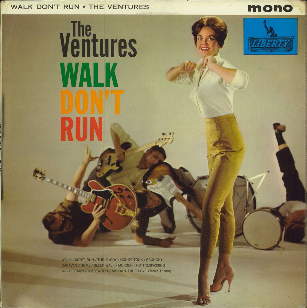 The Ventures Walk Don't Run UK vinyl LP album (LP record) LBY1002